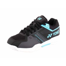 Buty do badmintona Yonex Strider Flow 2025 (sznurowane) czarne/niebieskie dziecięce